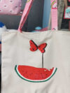 Υφασμάτινη Χειροποίητη τσάντα καρπούζι