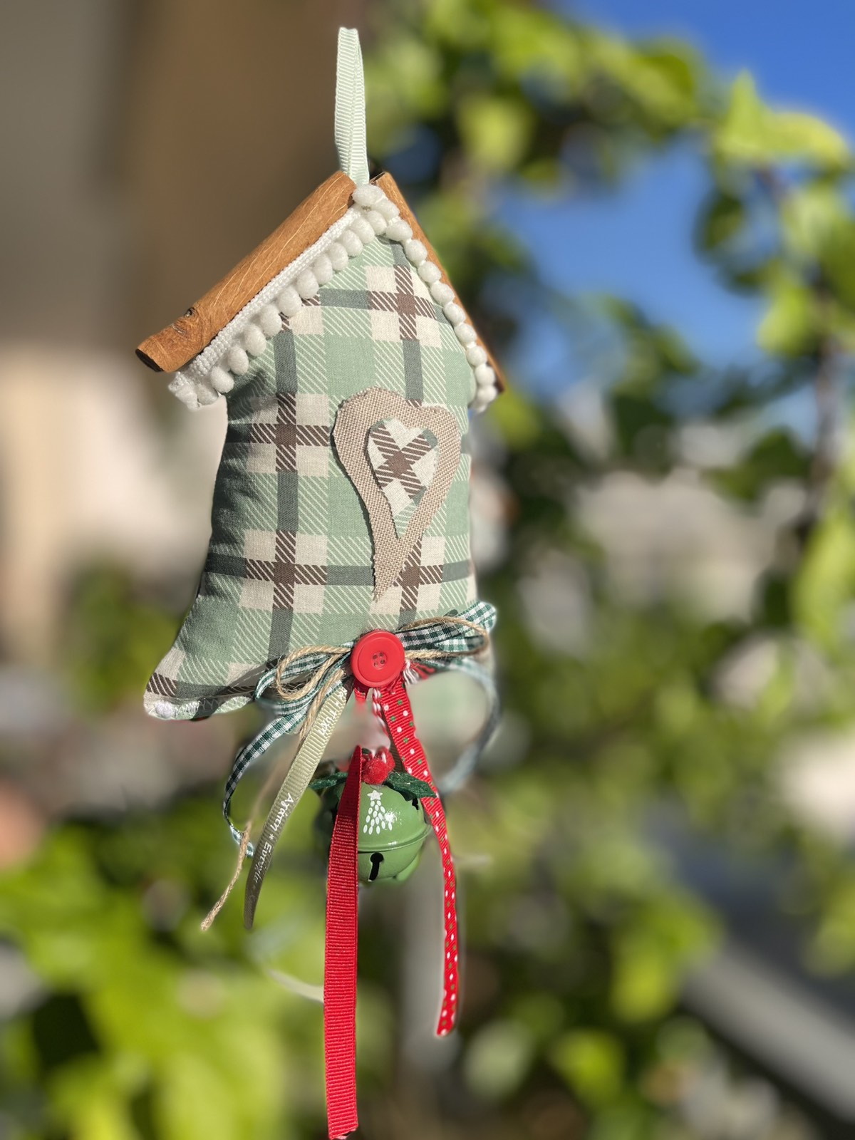 γούρι -σπιτάκι καρο καρδιά