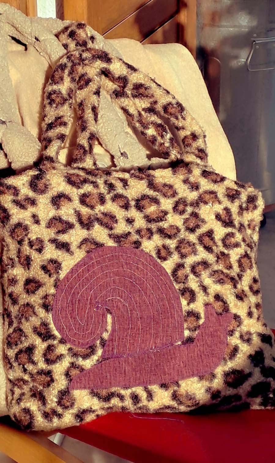 Tσάντα teddy léopard