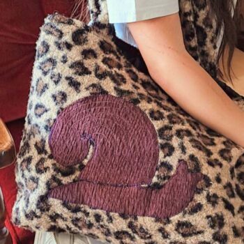 Tσάντα teddy léopard